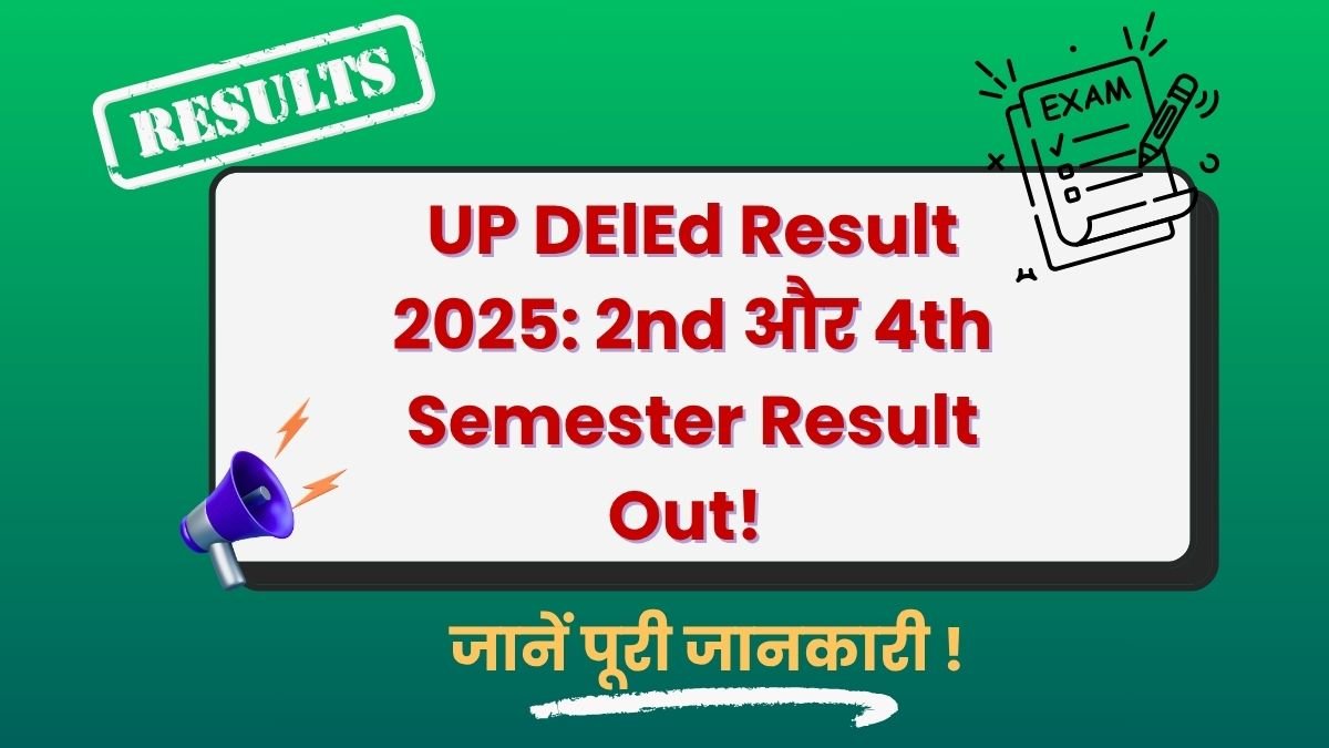 UP DElEd Result 2025 btcexam.in
